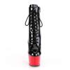 Pleaser - ADORE1020 Plateau Laarzen, Paaldans schoenen - Paaldans schoenen - Zwart/Rood Product image